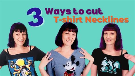 cutting neck of t shirt.